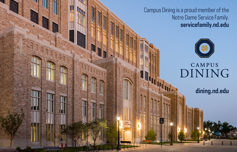 TODAY from 3-7PM—Career Fair at <a href="/DuncanSCND/">DuncanStudentCenter</a>! Full details at dining.nd.edu/dsc ☘️👍🏽