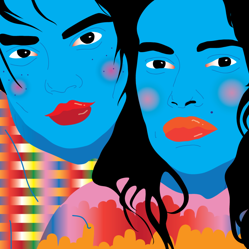 Colour, friendship, patterns #illustration