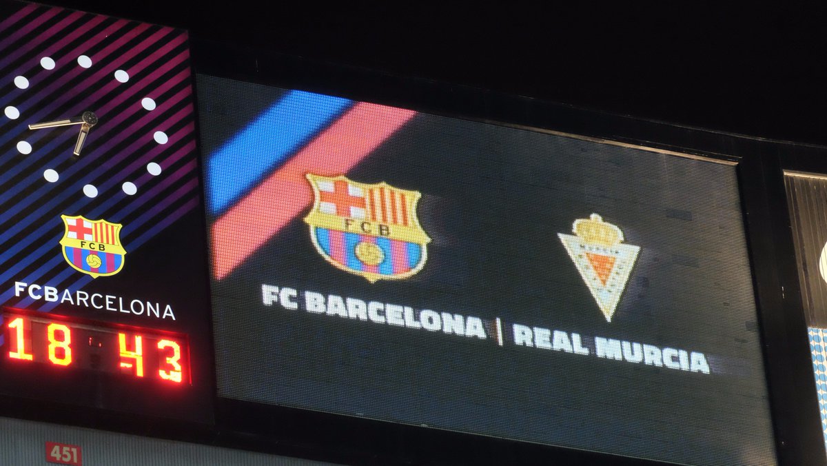 realmurciacfsad's tweet photo. PREVIA | 📸 #BarcelonaRMU #campnou 
#CopaDelRey https://t.co/fjH2CUU95f