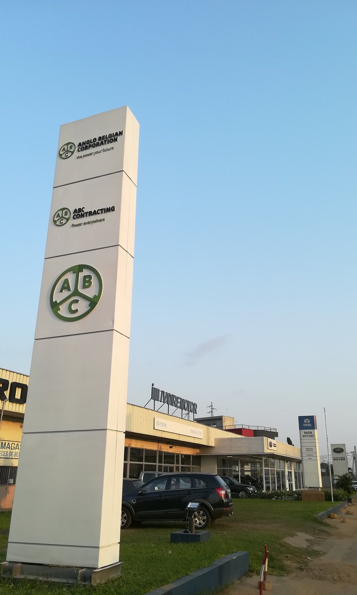 abc_contracting's tweet photo. The new totem in our @abc_contracting office in Abidjan is ready for the #AUEUSummit2017 #RuralElectrification #PowerAfrica #SustainableDevelopment  #Africa https://t.co/0KhtsnL5gr