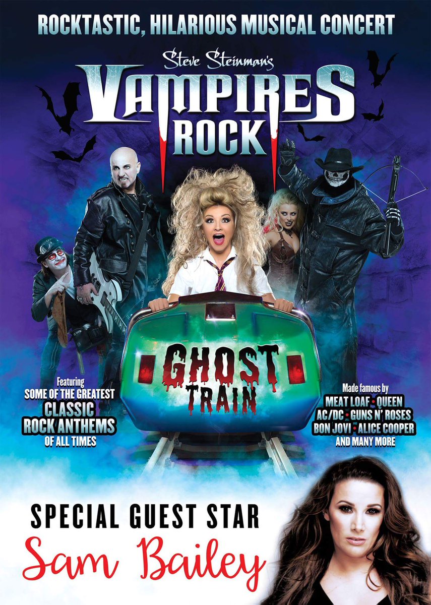 vickydrip's tweet photo. They have been on sale for less than 6 hours and already over 80 tickets sold for #SteveSteinman #VAMPIRESROCK @MansfieldPalace on 16 Feb 2019 with @SamBaileyREAL @BOSLEYVAMPS @HayleyRussell84 @marygguitar @henrypk_ and hopefully @pennypink83 #FrontRowBitches #Squad https://t.co/fyywA5btgO