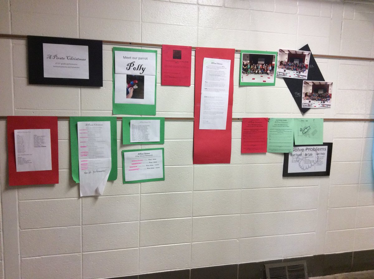 HAcklinMusic's tweet photo. #Pittmanpiratechristmas
Call board and announcements. If you have questions #checkthewall
@PittmanEagles https://t.co/8Xki8af2op