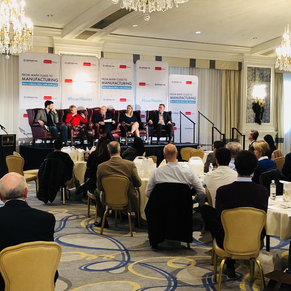 TechPointInd's tweet image. “We know coding is the language of the 21st century &amp;amp; @GovHolcomb is making this a priority” @SueEllspermann #HowIndianaWins