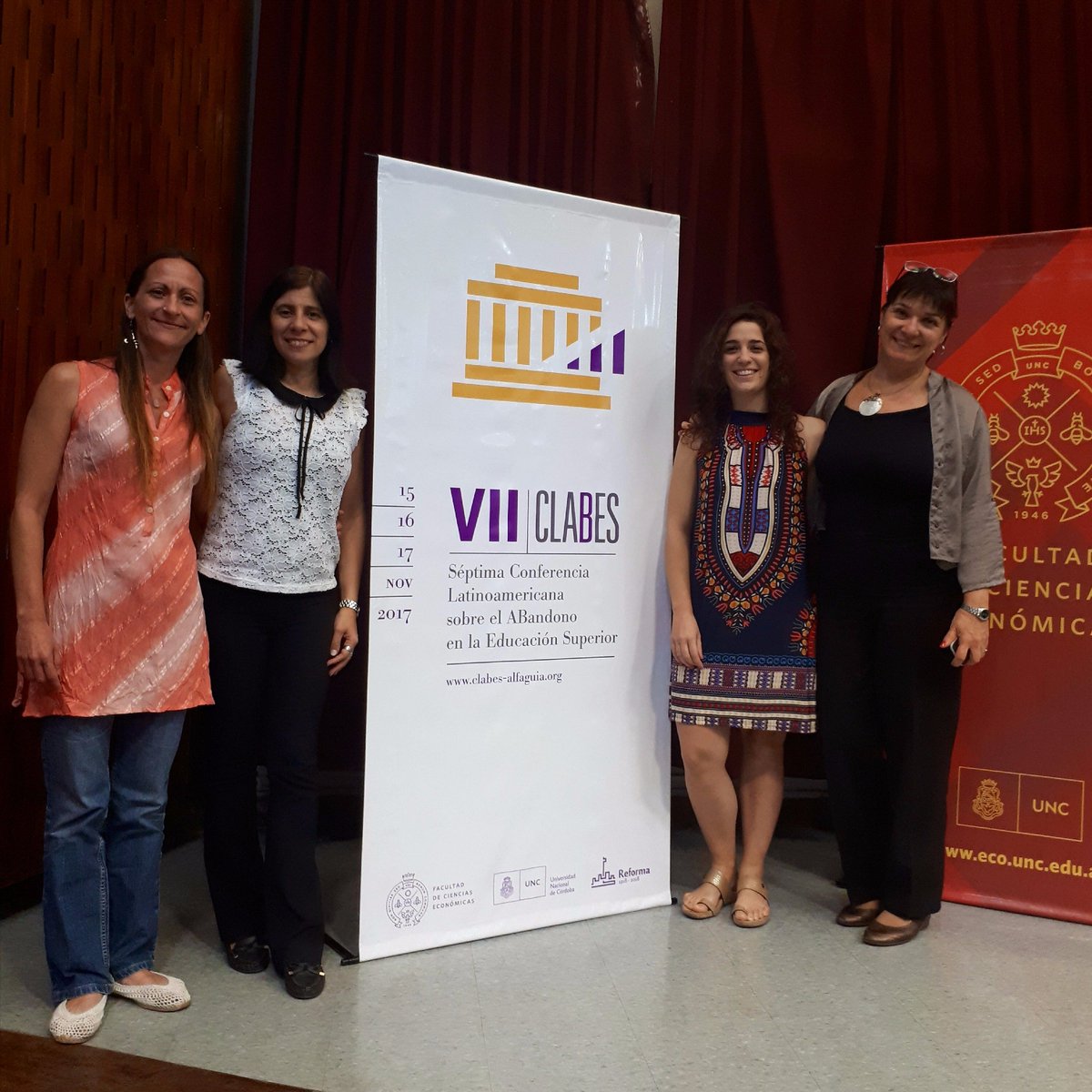 Educación UNSAM (@educacion_unsam) on Twitter photo Profesoras de la carrera de Educación de la Escuela de Humanidades de <a href="/unsamoficial/">Universidad Nacional de San Martín</a> participaron en la VII Conferencia sobre abandono en la Educación Superior (CLABES) en Córdoba.
+INFO: noticias.unsam.edu.ar/2017/11/29/la-… Profesoras de la carrera de Educación de la Escuela de Humanidades de <a href="/unsamoficial/">Universidad Nacional de San Martín</a> participaron en la VII Conferencia sobre abandono en la Educación Superior (CLABES) en Córdoba.
+INFO: noticias.unsam.edu.ar/2017/11/29/la-…