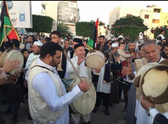 Honeybal's tweet photo. #Misrata tonight.
the peaceful #Sofies protected by #Misrata youths challenge the #Saudi money paid-off #Salafistes.
https://t.co/Z6AXw1cbvb https://t.co/hDSqRGZrP7