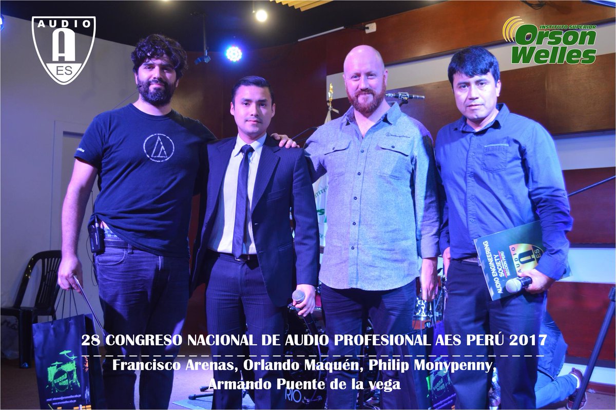Agradecemos el apoyo brindado por AUDIO-TECHNICA y AUDIOMUSICA PERÚ en la realización de la 28 EDICIÓN DEL CONGRESO NACIONAL DE AUDIO PROFESIONAL AES PERÚ 2017 #CongresoNacionaldeAudioProfesionalAESPERÚ2017