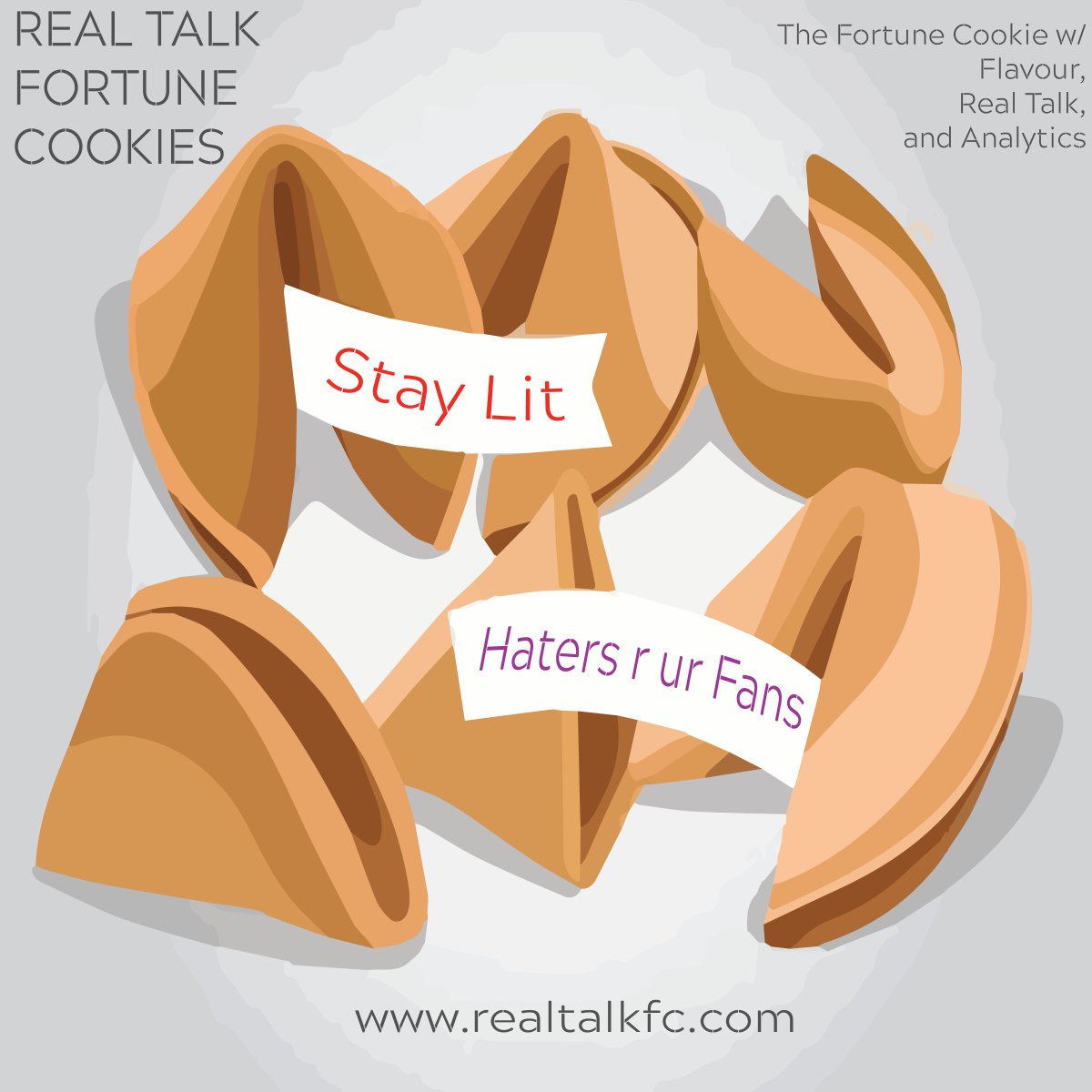 RealTalk_FC's tweet photo. Toronto Event Planners: we got the sauce (in sweet cookie form ND w/ Behavioural Analytics -- no, really), check out our Real Talk Fortune Cookies #eventsToronto #eventplanners #Toronto #tobiz  #biztoronto #torontobiz #events https://t.co/Cgd0HWbyZc https://t.co/CoViZTeJN9