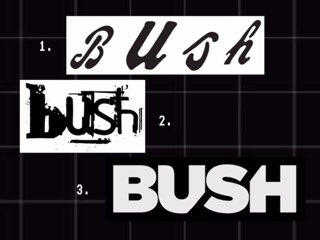 bushofficial's tweet photo. What is your favorite BUSH logo?? https://t.co/AbGiG9IM0l