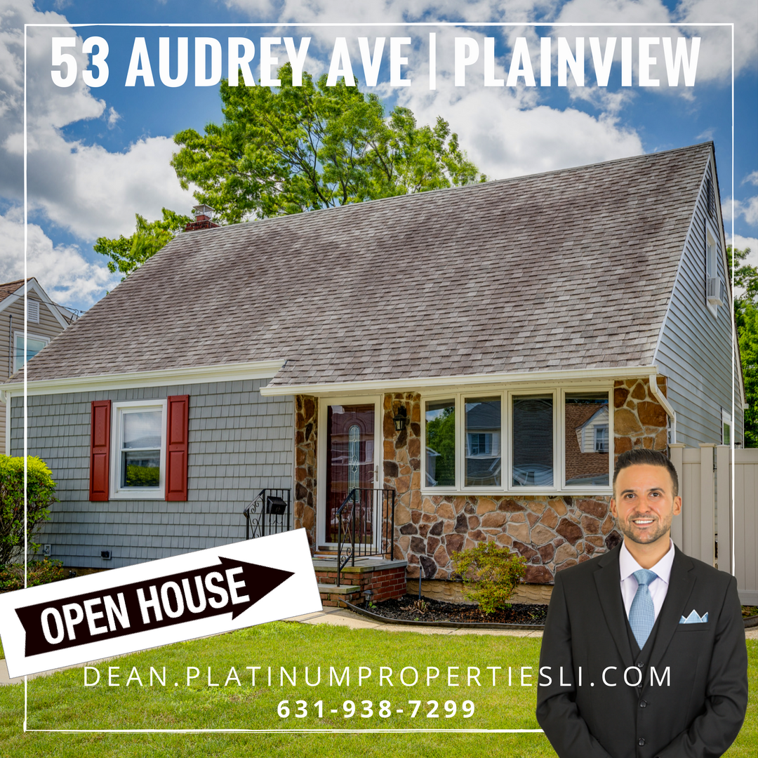 🏡 53 Audrey Ave, Plainview, NY 😍
🔑 #OpenHouse 📆 12/3/2017, Sunday, 11:30 AM - 1 PM 

🐺 #DeanLykos #Wolf #Realtor #Zillow #PremierAgent 
Call or text @DeanLykosRealtor 631-938-7299