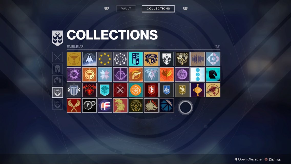 Drax_Carter's tweet photo. @BungieHelp Emblems that I have purchased from the Bungie store &amp; eBay are missing from my in-game vault https://t.co/ylksdfW46o