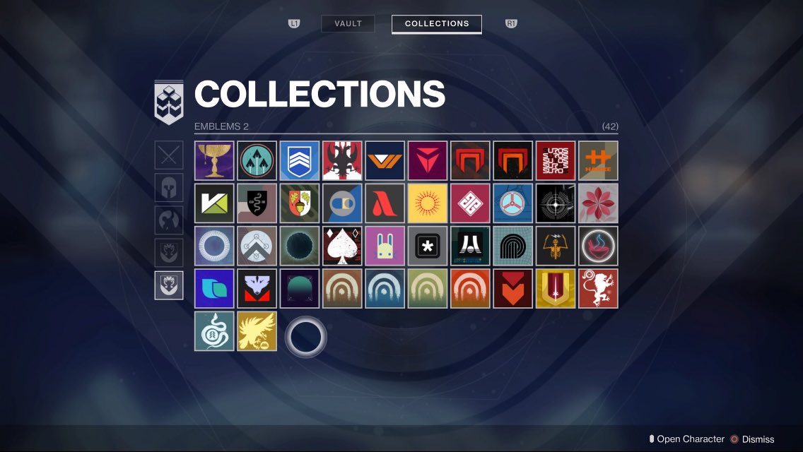Drax_Carter's tweet photo. @BungieHelp Emblems that I have purchased from the Bungie store &amp; eBay are missing from my in-game vault https://t.co/ylksdfW46o