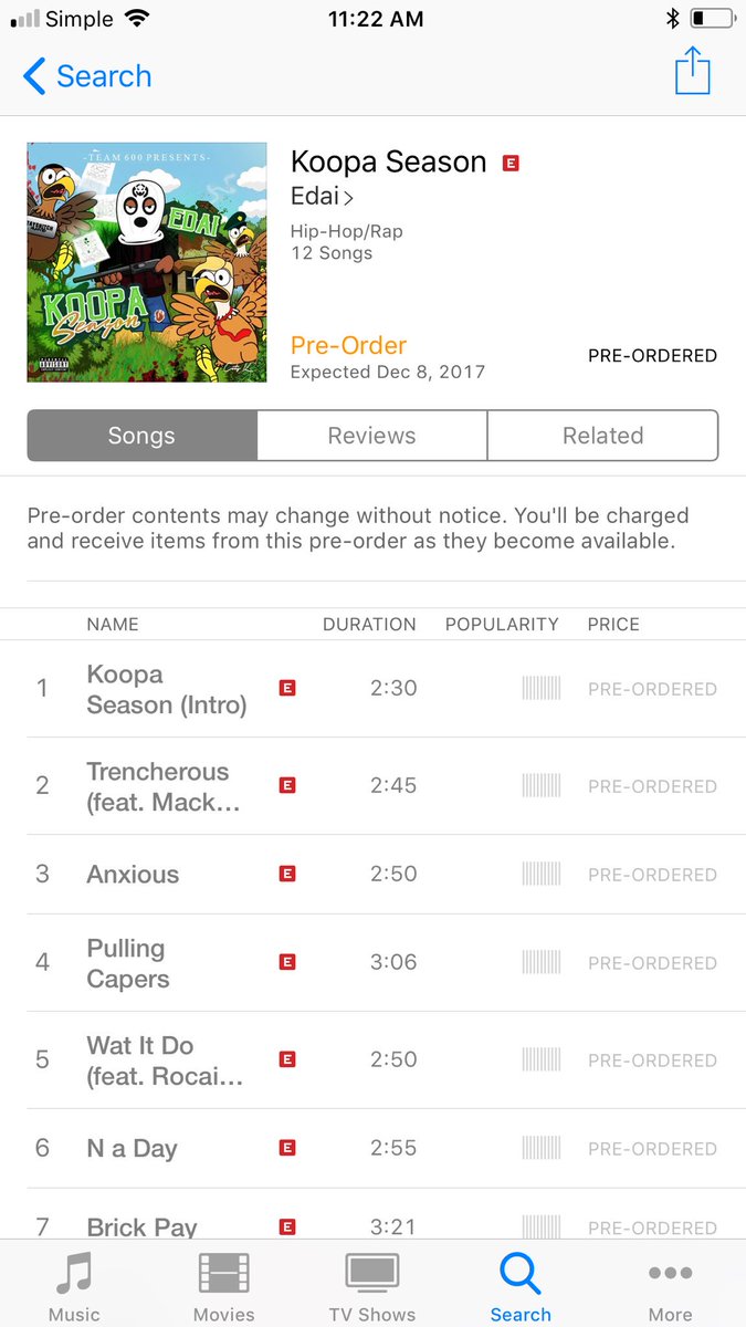whitelyfe's tweet photo. Out now @iTunes y’all cop cuz 💉@BigKoopa6 new shit 🔥🔥 #koopaseason we support r’s #WhiteNationEnt 💯☃️ https://t.co/vSJKD0BL68