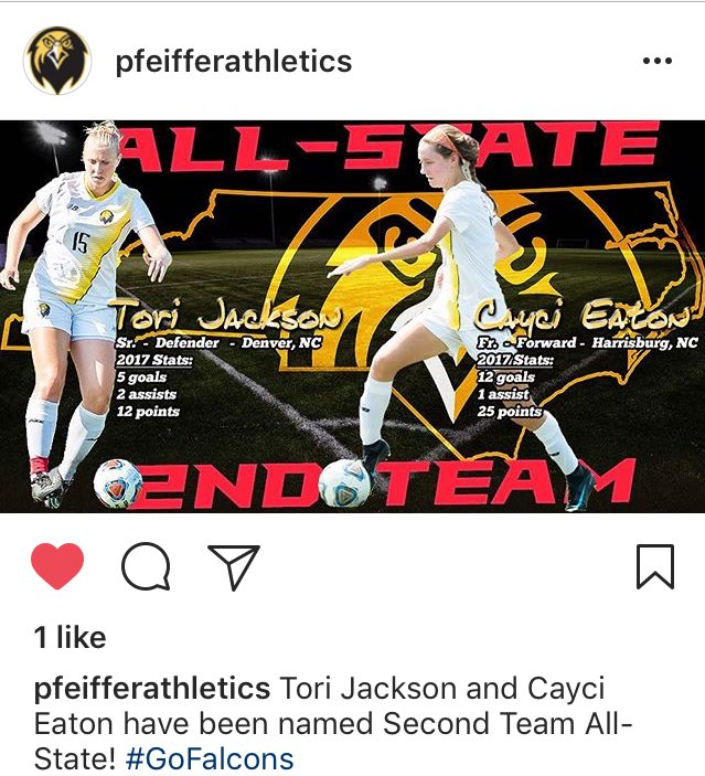 PU_WSOC's tweet photo. Congratulations to Tori and Cayci on making 2nd Team All State! #PWS ⚽️⚽️ https://t.co/1kyOocGCSq