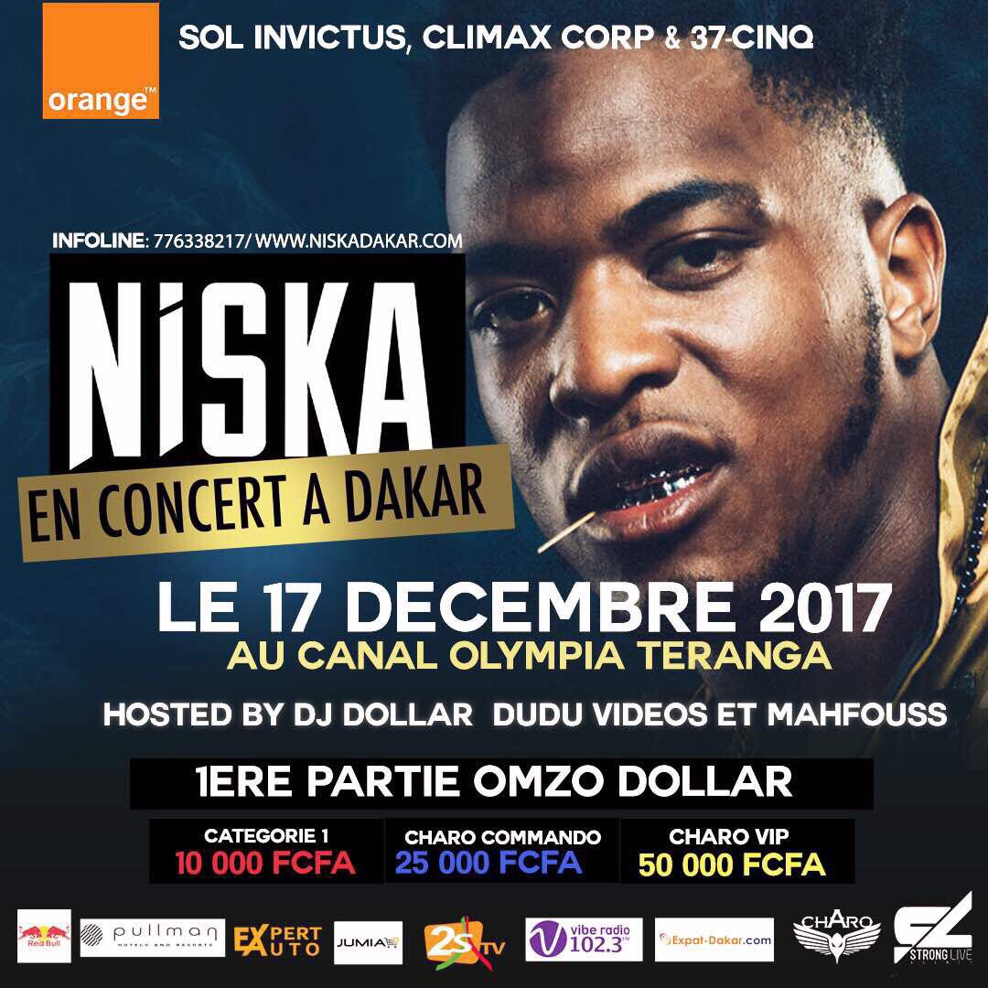 Niska_Officiel's tweet photo. Mes charos, le 17 décembre je serai en concert à Dakar au Canal Olympia Téranga 🔥🔥🔥 Ça va être le feu comme jamans !!! https://t.co/MEqmSeS0iO