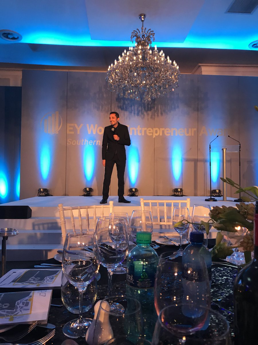IvanEpstein's tweet photo. @RiaadMoosa Hilariously opening the EY World Entrepreneur Award https://t.co/bLwSD3NsCS