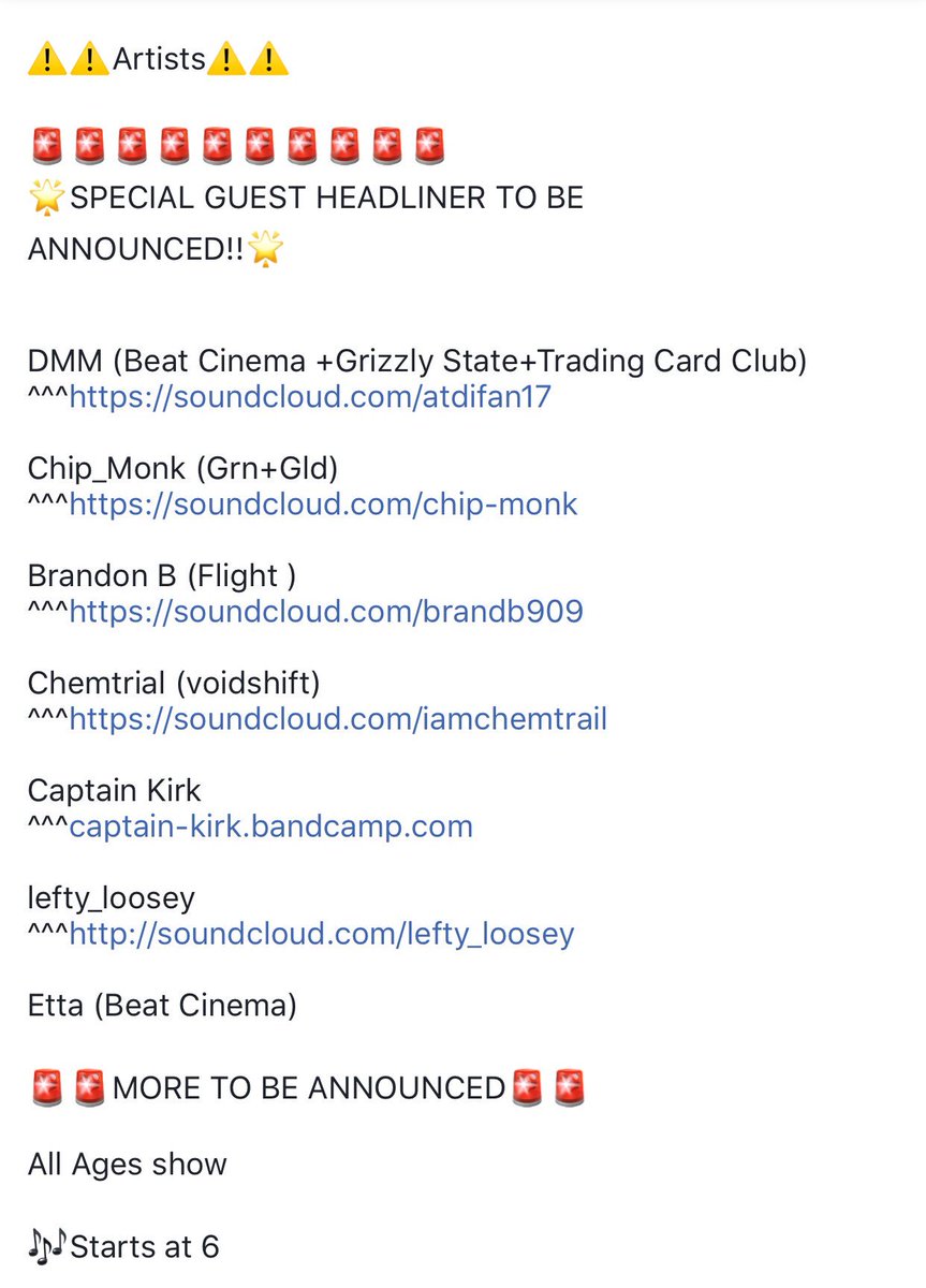 _IAMCHEMTRAIL's tweet photo. This Saturday I will be playing @SynchronisticE w/ @DMM_666 @brandb909 @lefty_lo0sey @etta_official Chip Monk Captian Kirk  @Voidshift_MG @BeatCinema GRN + GLD @ROTUsound #SQUAAAD https://t.co/M3hnodT6Z2