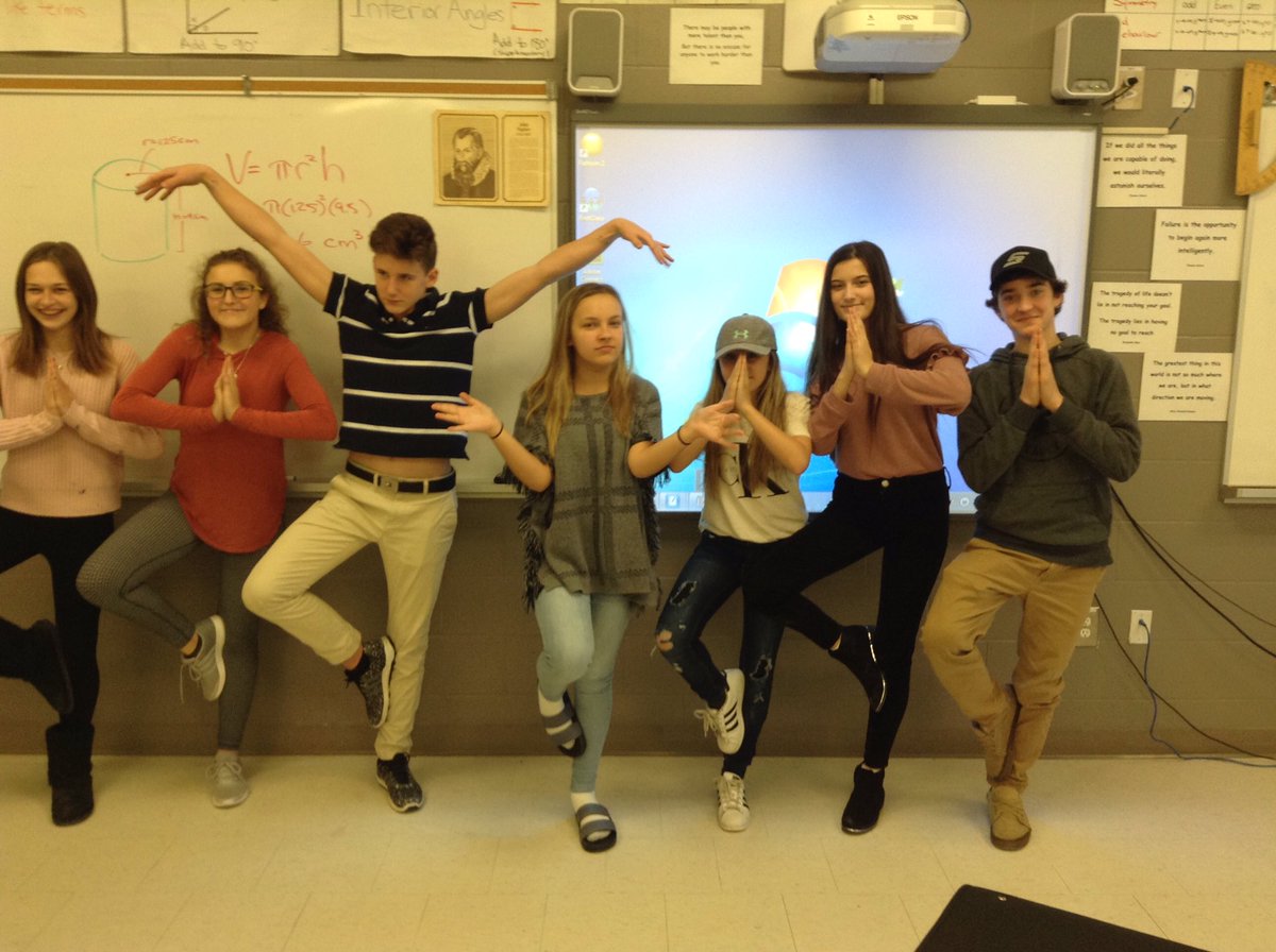 "I wasn't going to come to school today but I didn't want to miss Wednesday's Class Dojo" (ideas.classdojo.com)... students demonstrating Mindful movements @RCDSB