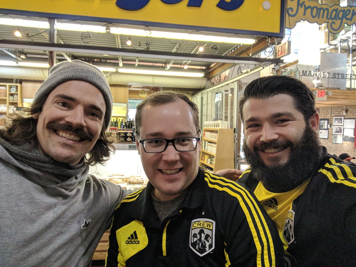 JohnRClem's tweet photo. Chatting #Crew96 with @heathpearce and @COPA90US at @StLawrenceMkt. #NorOnTour @zipsix https://t.co/XCyLF6quJF
