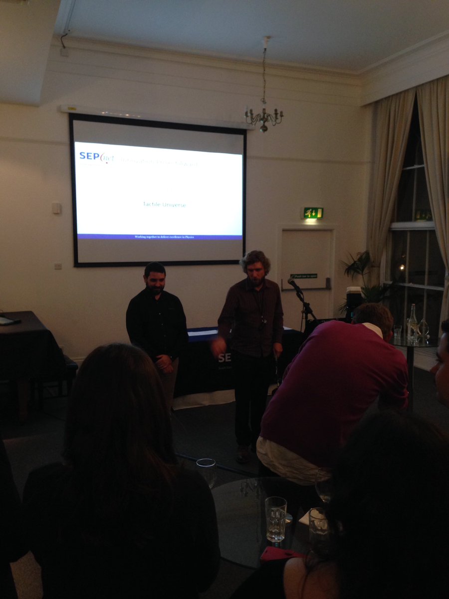 Congratulations to the winner of our Innovation Project Award <a href="/TactileUniverse/">Tactile Universe</a> from <a href="/UoPCosmology/">Portsmouth Cosmology</a> collected by <a href="/coffee_samurai/">CoffeeSamurai</a> <a href="/ColemanKrawczyk/">Coleman Krawczyk</a> <a href="/KarenLMasters/">Prof. Karen Masters 💫⭐️✨</a> and Raffles #SEPnetPEAwards