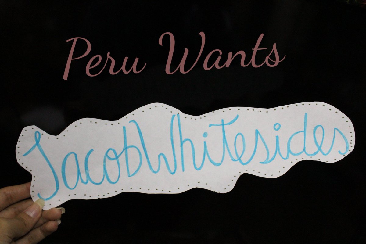 JacobWPeru's tweet photo. @JacobWhitesides PERU PERU PE https://t.co/QJjOnZ9dGG