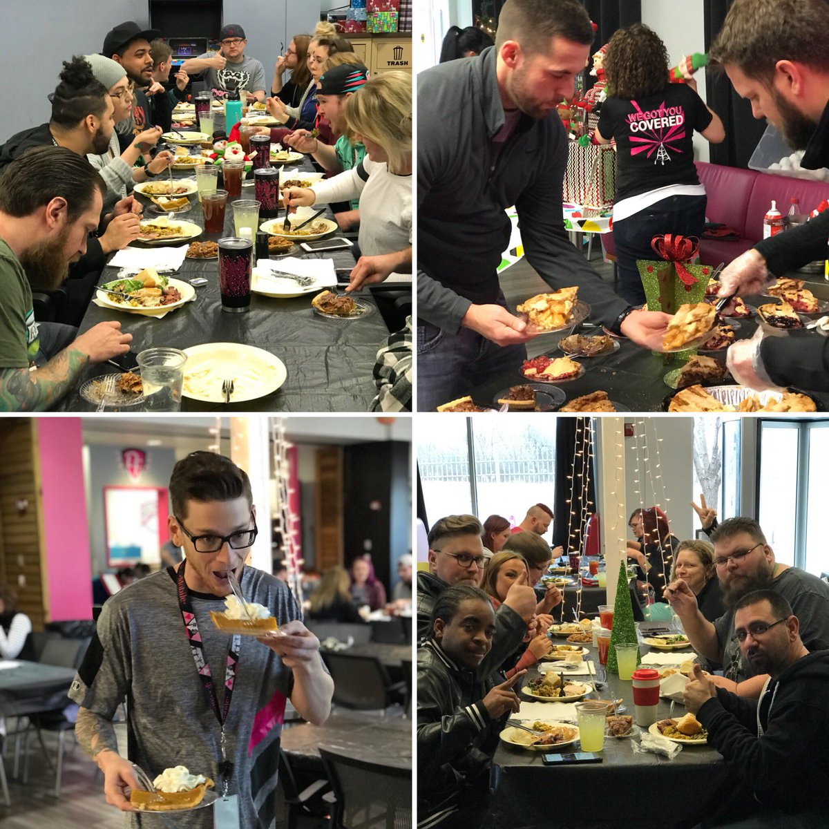 NanCT74's tweet photo. #Dreamfield #HolidayCelebration #ThankyouFrontline #FrontlineFirst #PieAlways #1HR #MyUnCarrierLife #FullTummiesMakeHappyPeople @Drew_Williams00 @SHarrisDF @michellepastor @DerekTackkett @StaciaWoolley @rdd0613 https://t.co/odYJHczsvN