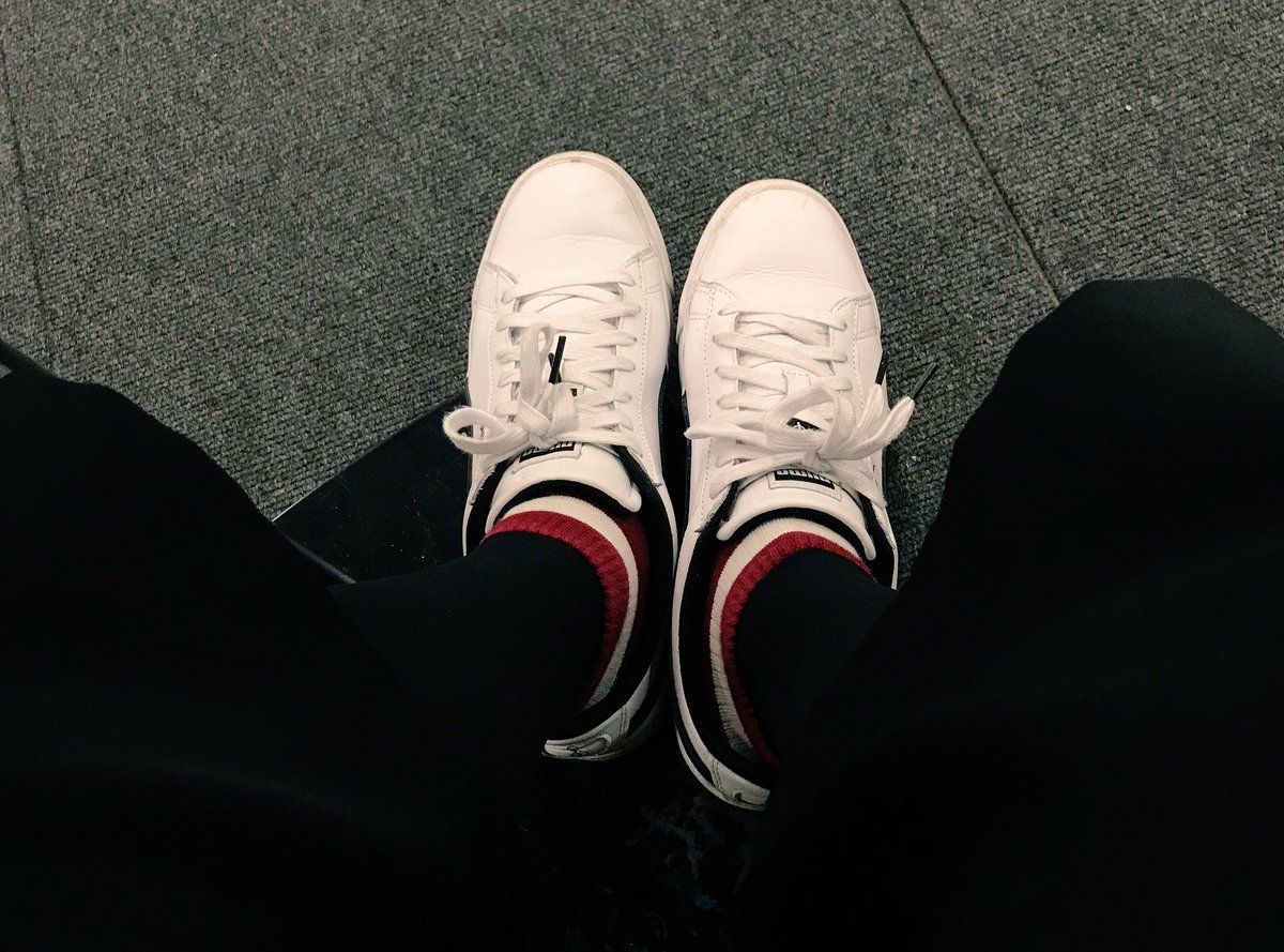 february_cha's tweet photo. Happy feet Wednesday #BTSPUMA #COURTSTAR https://t.co/AWPNWeobFF