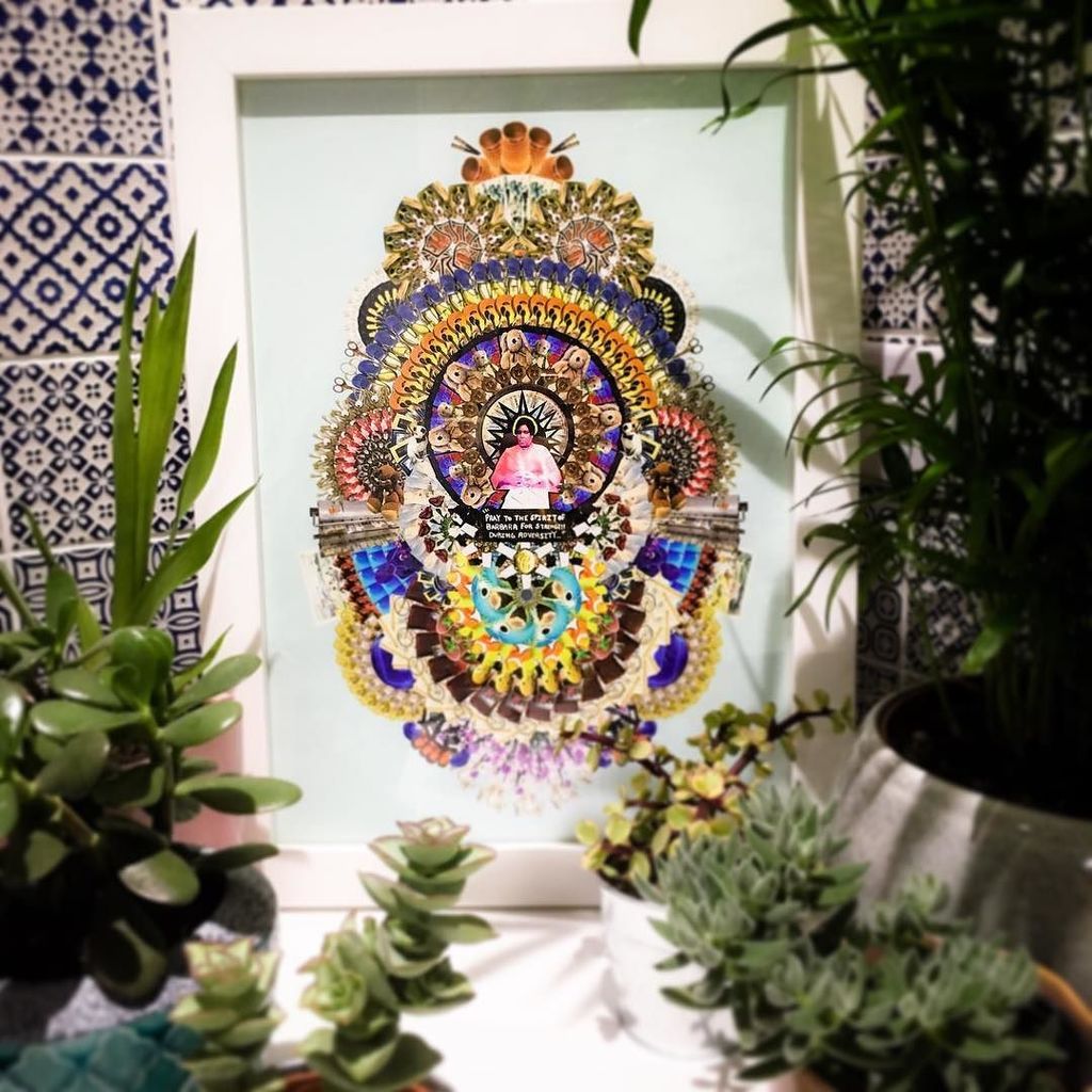 ArchieMacLDN's tweet image. Kaleidoscopic storytelling collages- say whaaat? My Chronicles are digital scrapbooks, displaying memories in psychedelic splendour. Like this☝️ my first piece, The Chronicles is Brixton, created as part of @brixtondesigntrail 2015. I asked people in Brixton what one thing t…