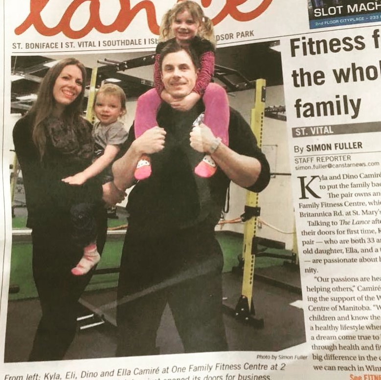 fiercefitfam's tweet photo. Front page The LANCE Winnipeg community paper @FitnessWpg @topcoachdino #winnipegfreepress #thelance #winnipeg #news https://t.co/HBavY6cbaF