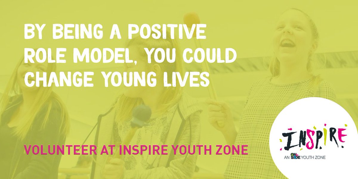 Volunteering at Inspire is a fun way to gain valuable experience of working with young people! Open 7 days a week from Spring 2018, there are suitable days and times to #volunteer available for everyone! No experience necessary! To find out more visit: inspireyouthzone.org/get-involved/v…