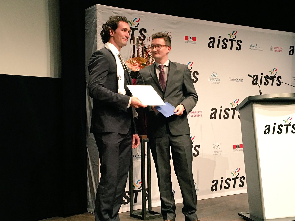 AISTS_Sport's tweet photo. Best participant award for 2017 goes to Lukas Gerber - congratulations!! #MAS2017 #AISTS #graduation https://t.co/K7qHXsSlQO