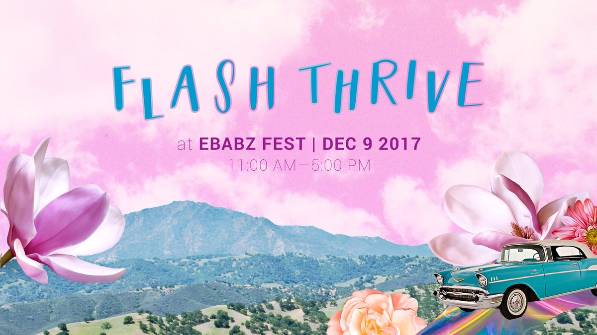 flashthrive's tweet photo. #flashthrive is making its last bay area appearance of 2017! get a print copy of flash thrive 2 and other ~exclusives~ at #EBABZ2017 🖨⚡️🚗💨 #flashLIVE https://t.co/YWF2xFApvL https://t.co/xcTnhE2qo4