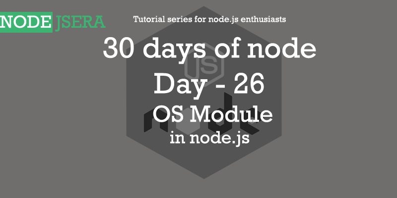 nodejsera's tweet photo. #30daysofnode day - 26 : OS module in #nodejs 
#LIVENOW 
Link : https://t.co/3AziivhW19
#nodejsera #learnnodejs #tutorial   #livenow #nodejstutorial
#seriesfornodejs #operatingsystem #OS #day26 https://t.co/lqAXfrpfiY