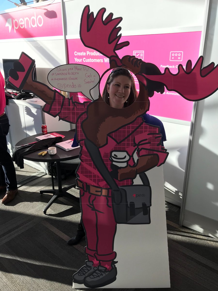 bookerlaura's tweet photo. #themooseisloose ...fun fun at the SAAS conference @pendo.io https://t.co/lD1xFNL1iv