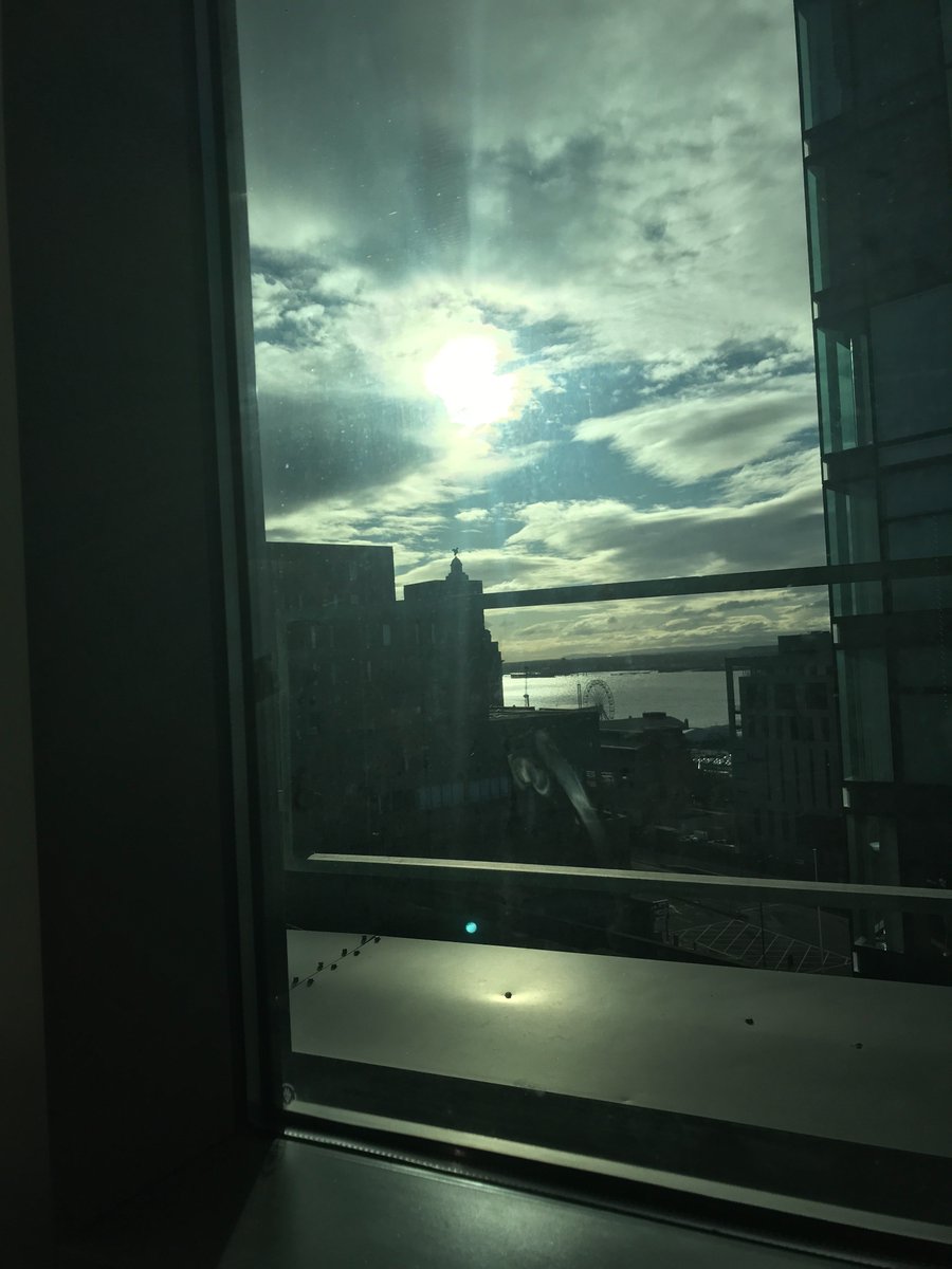 VIkitteh's tweet photo. View from my staffroom/canteen #howisee #visuallyimpaired #RNIB #Liverpool @RNIB @GDlpool https://t.co/f8mOUMJGDi
