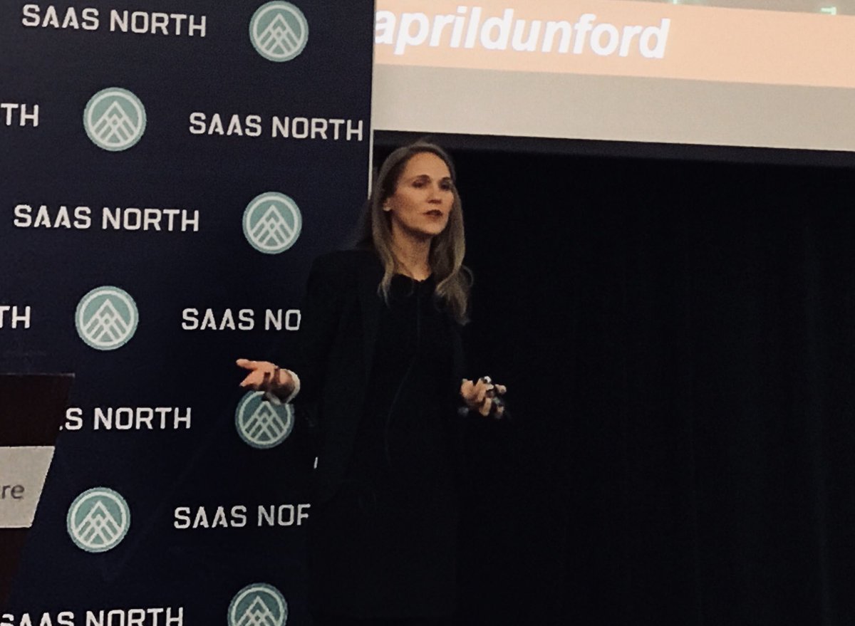 Great talk at #saasnorth2017 by <a href="/aprildunford/">April Dunford</a> on connecting your value prop with your customers