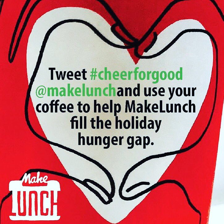 starbucks_luton's tweet photo. #CheerForGood @MakeLunch  Starbucks Luton is supporting our local charity! By tweeting you are helping to raise awareness and money for those families in need over the holiday period 🎄😀 https://t.co/1WcR8UzWna