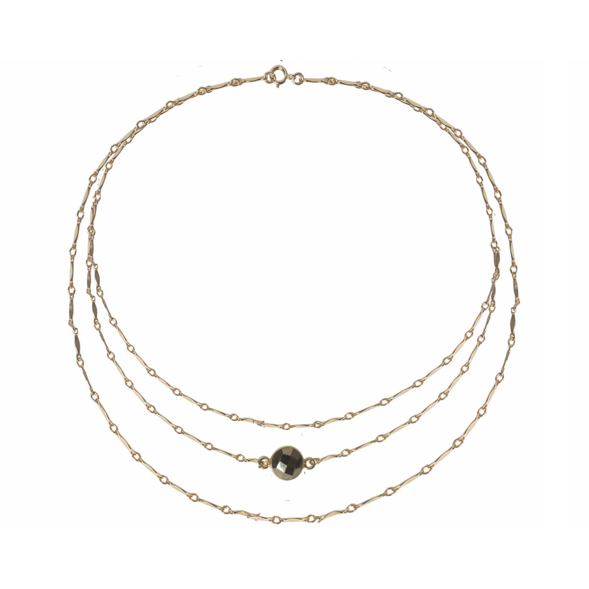 BiancaMilov's tweet photo. Our pick of the day! Shop the tiered pyrite choker #jewelry #holidayshopping #onlineshopping #choker https://t.co/4Mf6MOuTio https://t.co/LeVxr2zZOm
