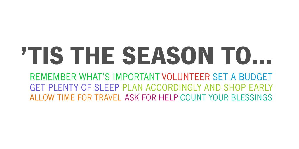 AndyFromSF's tweet photo. Make your holidays a season of celebration, not a season of stress. #HereToHelp https://t.co/bpDbRhq7Io