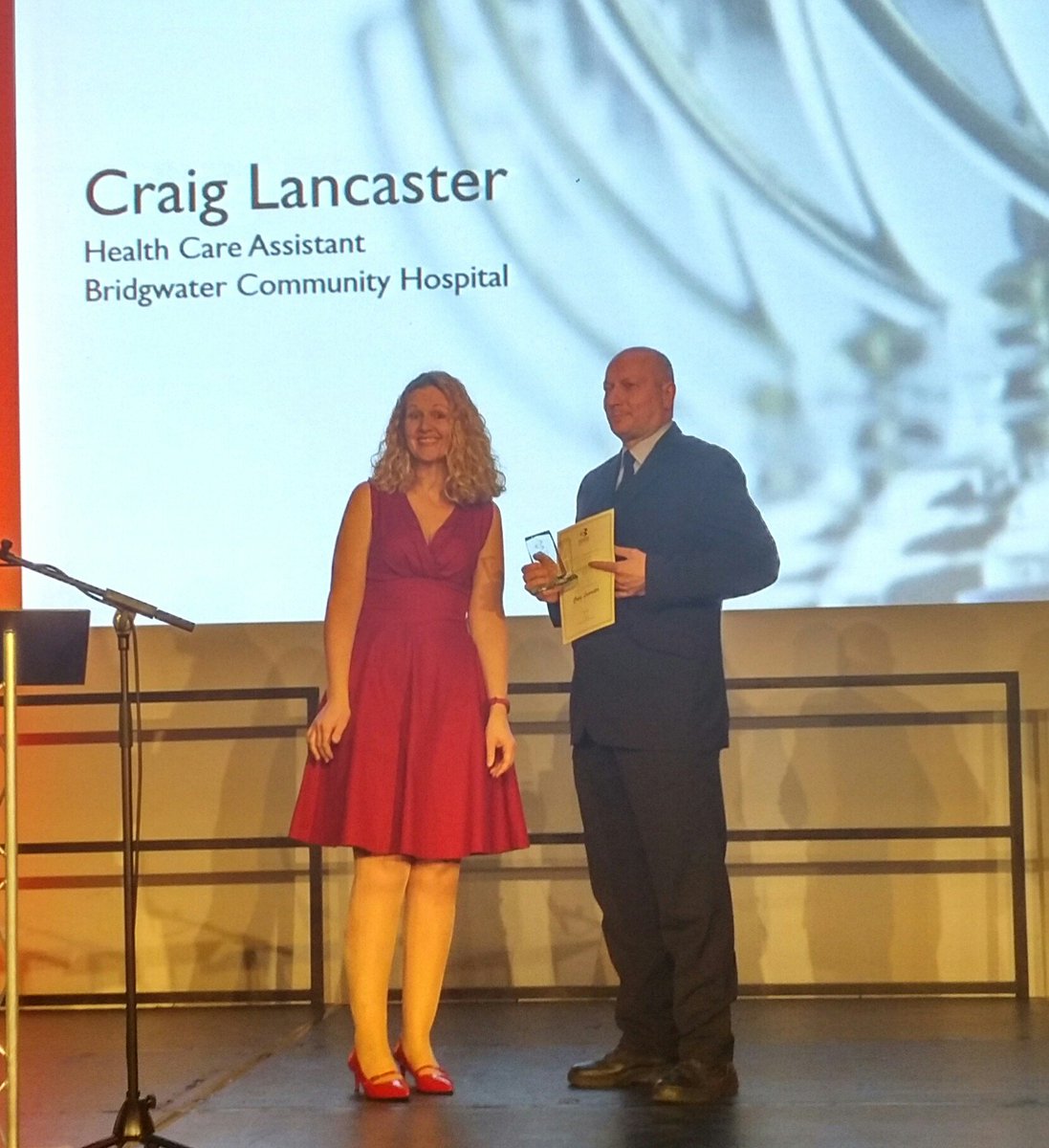 SomParLearning's tweet image. Congratulations Craig Lancaster for being awarded the &apos;Reaching Your Potential&apos; award at Bridgwater &amp;amp; Taunton College&apos;s Celebration of Apprenticeships 2017 - well done Craig! @SomParNHS @Bridgwater_Coll