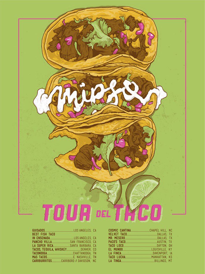 Mipso On Twitter We Ve Got So Many Of Our Fav Tour Posters Up For Sale On Our Portmerchandise Store At Least One Glows In The Dark And At Least Another Reveals Taco