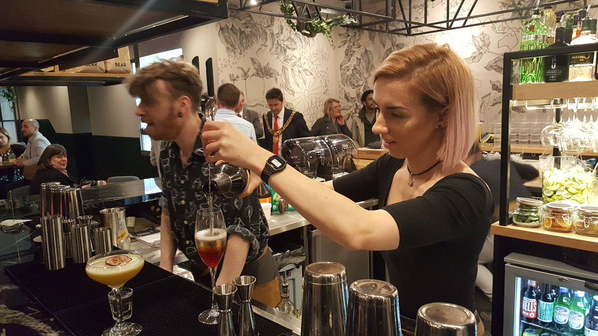 StickyBeakBlog's tweet photo. Trying out a #raspberrybakewell cocktail at the opening of @bearcoffeeco #derbyshire #foodblogger https://t.co/FilEcbUD2H