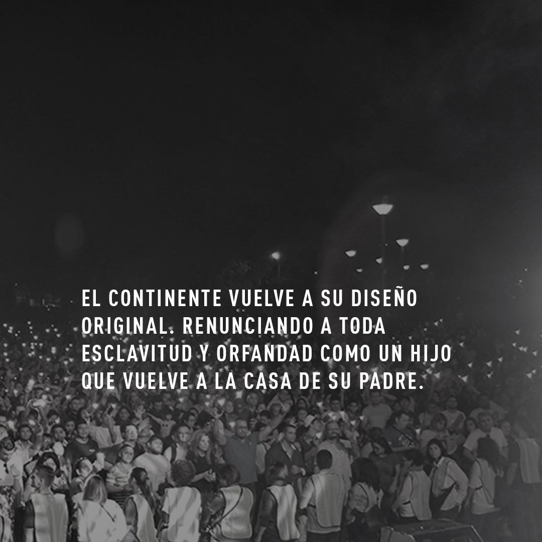 Como hijos volvemos a la libertad del Padre.
América #AdoraAJesus