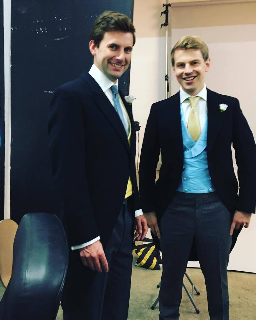 BounderCad's tweet photo. At our shoot for @pandjstudio - kitted out for Hazza & Meghs's big day already 😉 #comingsoon #menswear #shoot #bespoke #waistcoats #morningsuits #bestman #worstman https://t.co/DGbL4F8yRG https://t.co/jc7teILfni