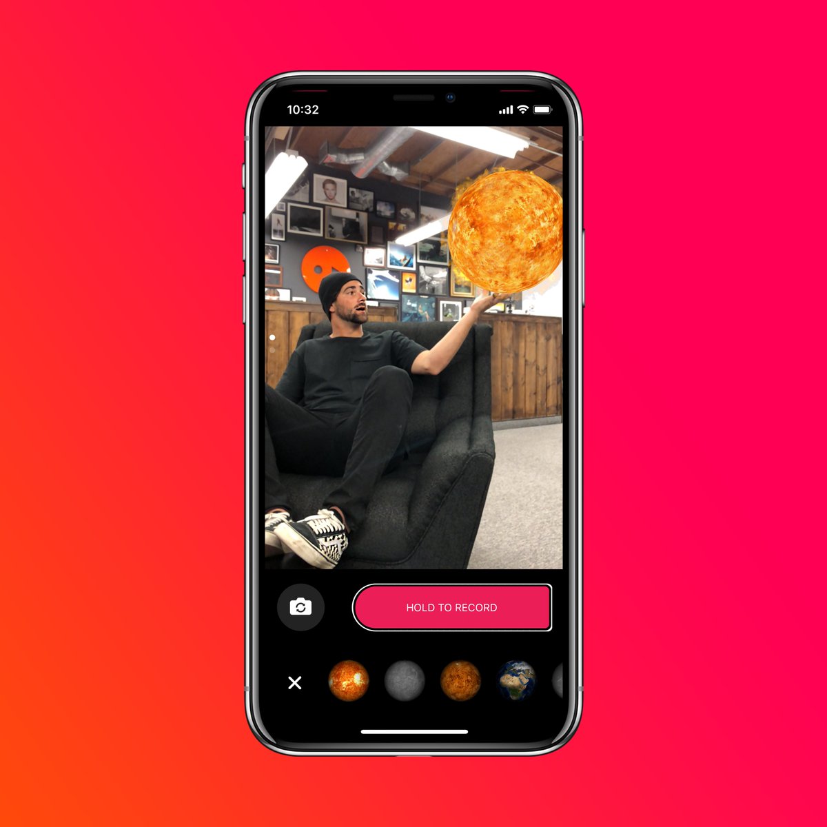 opkix's tweet photo. The @opkix app (coming soon) has some amazing #AR features. This is a sneak peek of our Solar System builder. #CreateBetterContent #OpkixApp #RecordPlay https://t.co/9wHKwagHUE