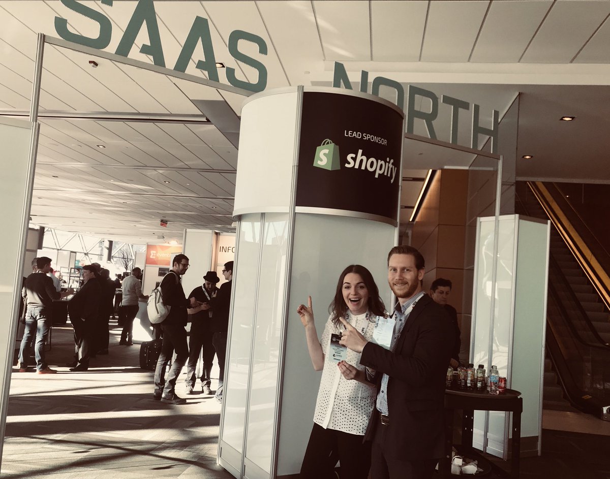 Awesome meeting one of our customers <a href="/sergethebroker/">Serge Paquette</a> at #saasnorth