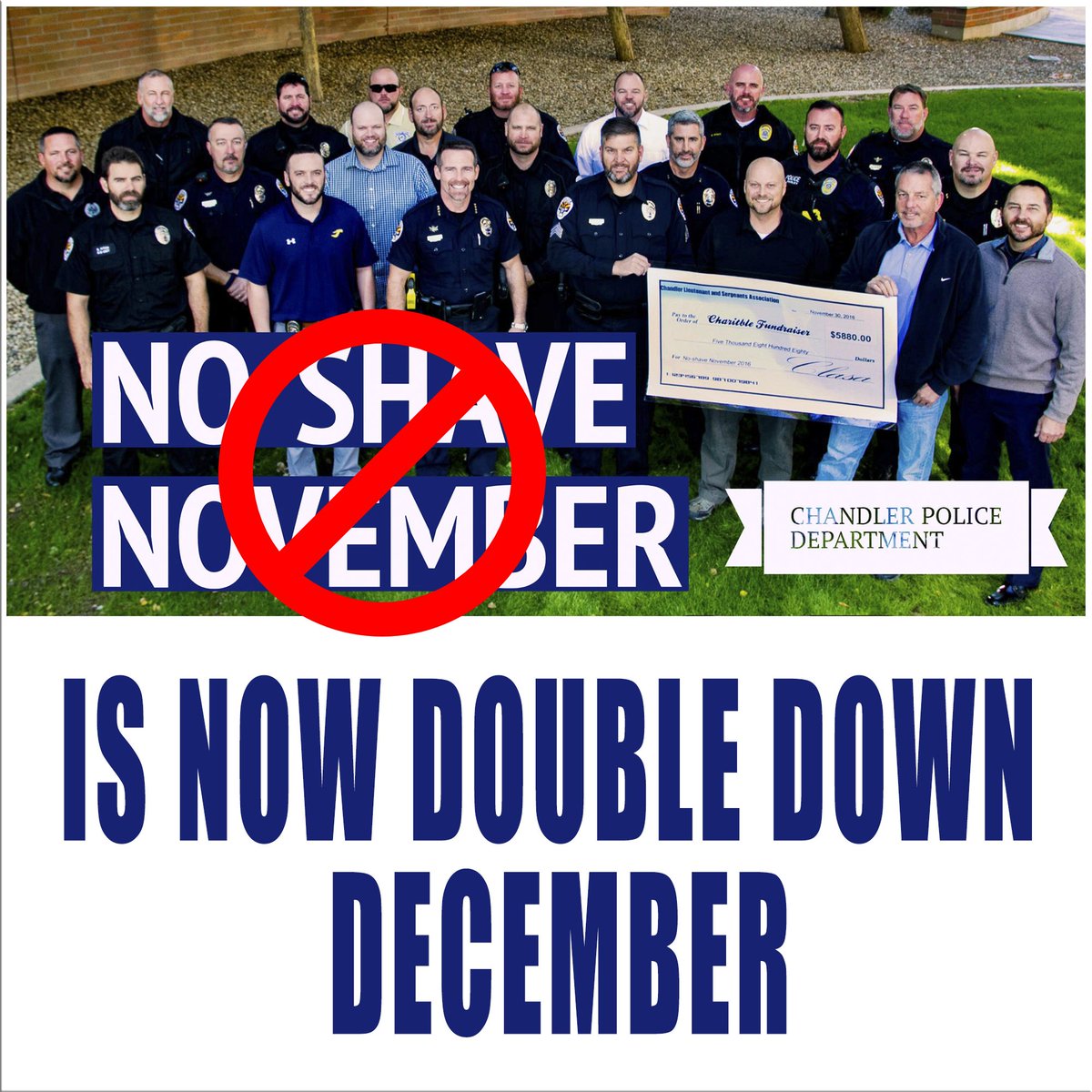 Chandler Police On Twitter It S Official Noshavenovember Is