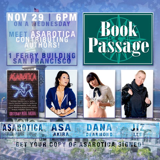 San Francisco! Come see me, @danadearmond, & @jizlee today at Book Passage! 6pm! https://t.co/fethZD