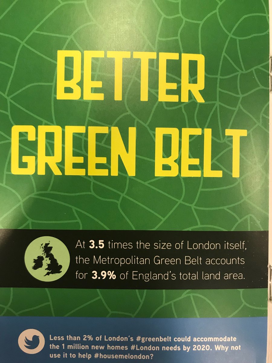 Colliers_UK's tweet photo. “At 3.5 times the size of #London itself, the metropolitan #greenbelt accounts for 3.9% of #England’s total #land area. Less than 2% of #London’s #greenbelt could accommodate the 1 million new #homes that #London needs by 2020” says @Jonathan_Manns
#WTPD2017
#HOUSEMELONDON https://t.co/CS91m73YU0