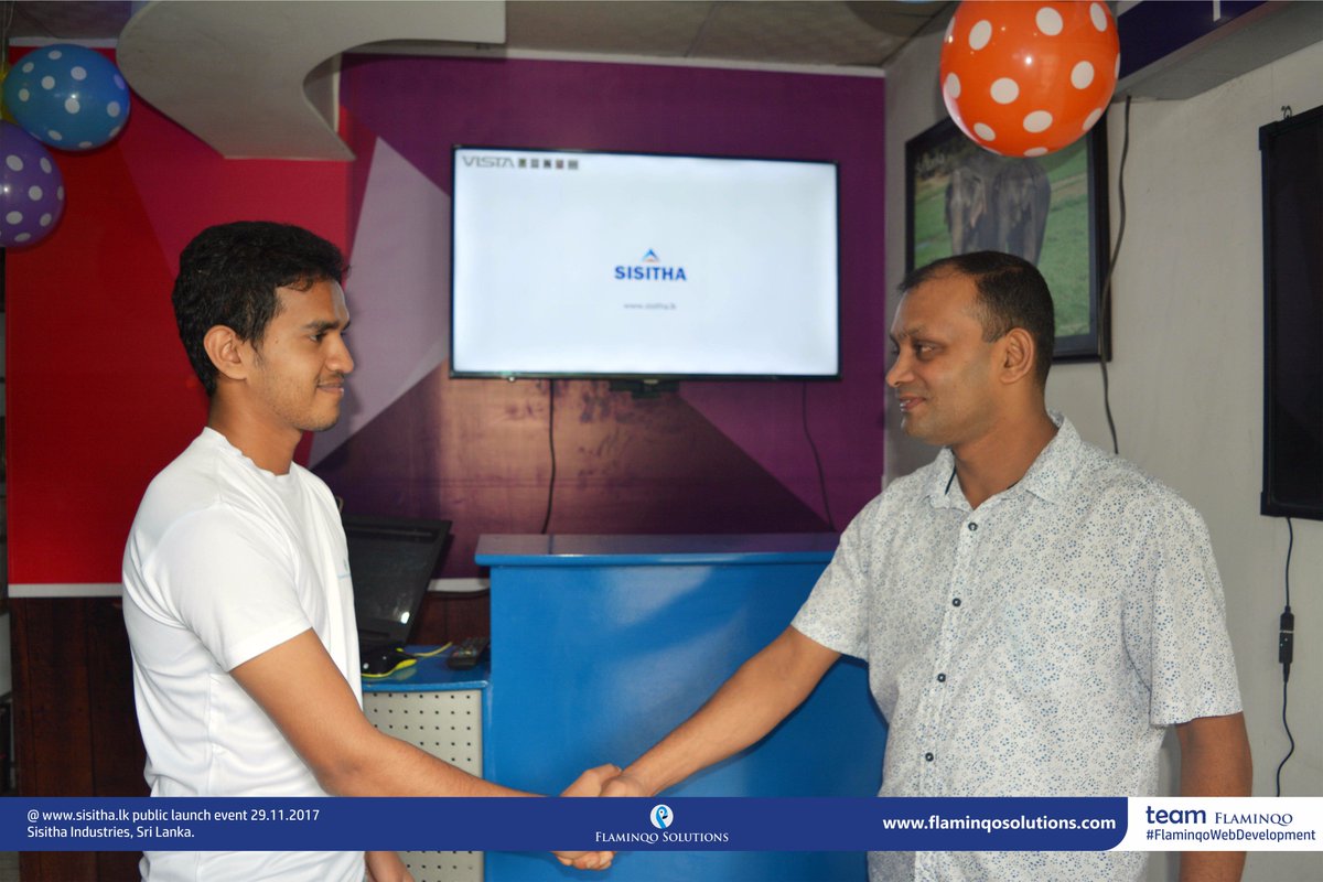 flaminqo's tweet photo. https://t.co/RD88j5yfiQ public launch event 29.11.2017 Sisitha Industries (@sisithaads), Sri Lanka #FlaminqoWebDevelopment #teamFlaminqo #FlaminqoNextEvent #webdesigner https://t.co/XfpHrwo6gG
