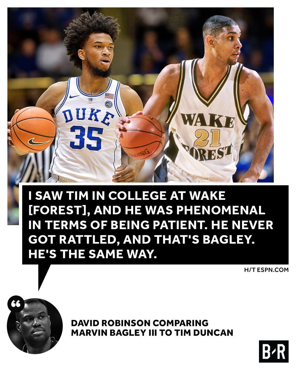 BleacherReport's tweet photo. The Admiral gives his NBA comparison for Marvin Bagley III. https://t.co/3KrYUweOkc